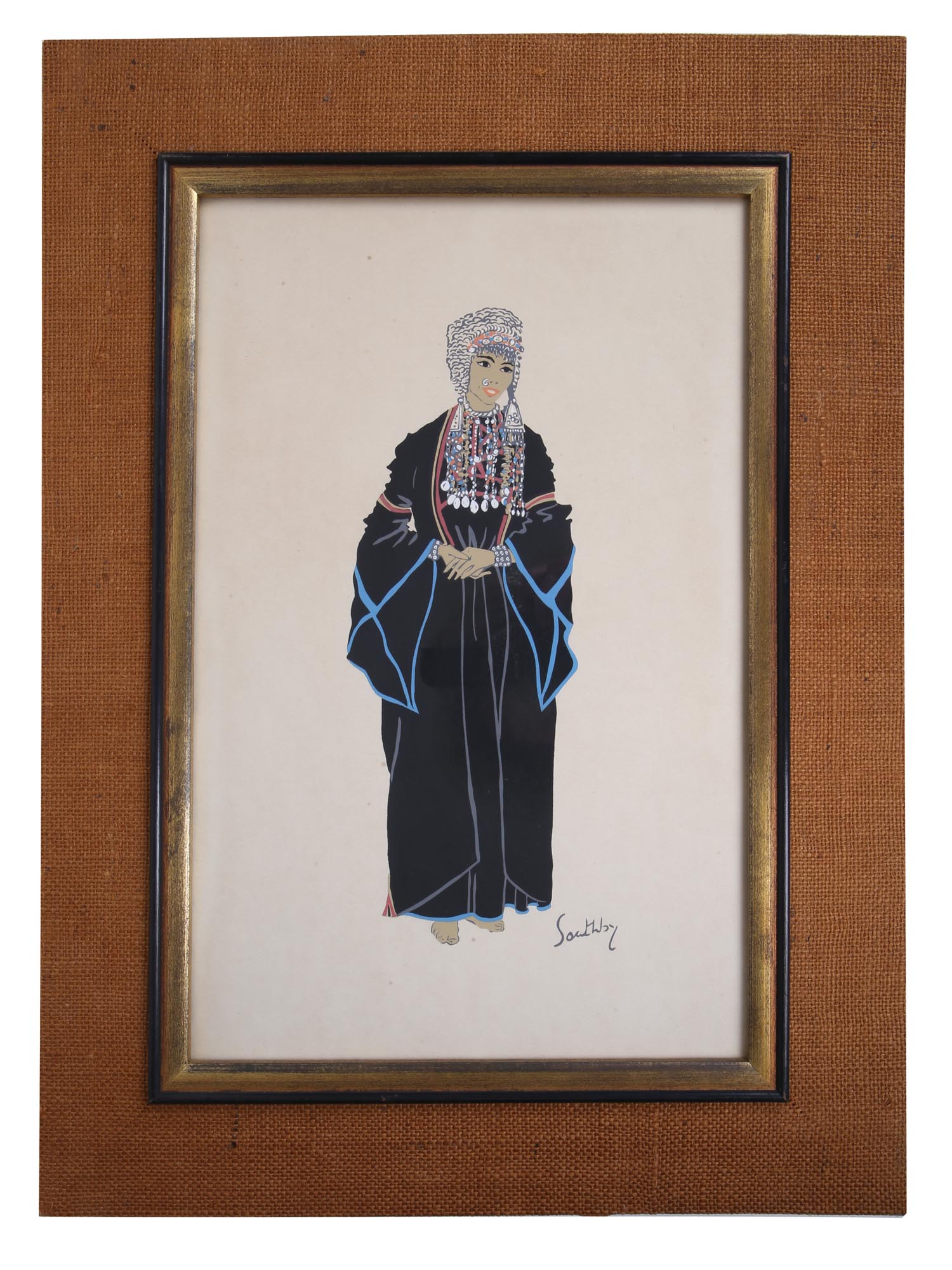 ISRAELI TRADITIONAL COSTUME PRINT SUSAN SOUTHBY PIC-0